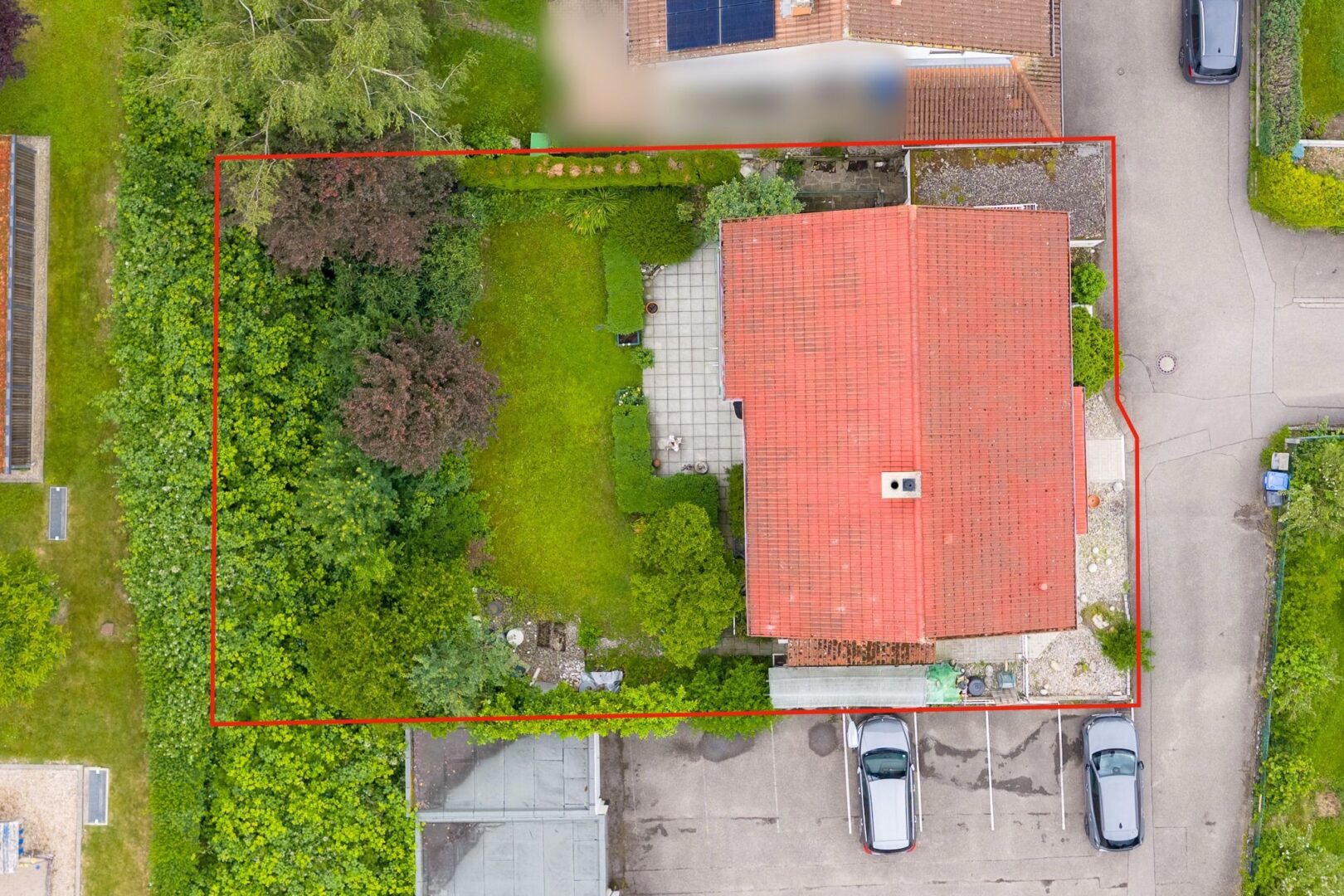 Luftaufnahme Einfamilienhaus